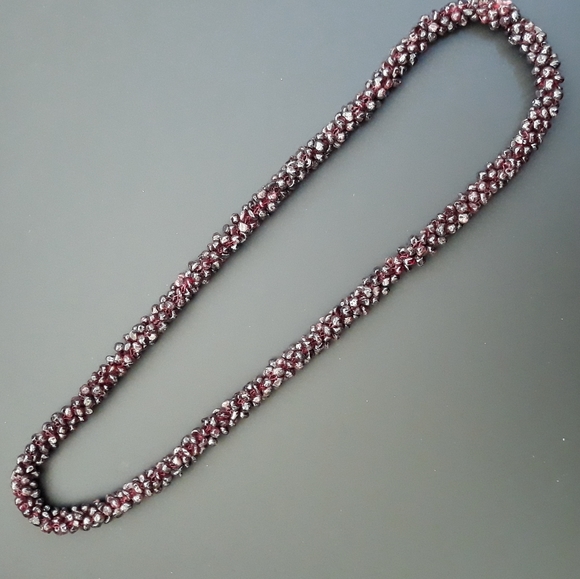 Handcrafted! Granular Garnet Necklace - Picture 5 of 7